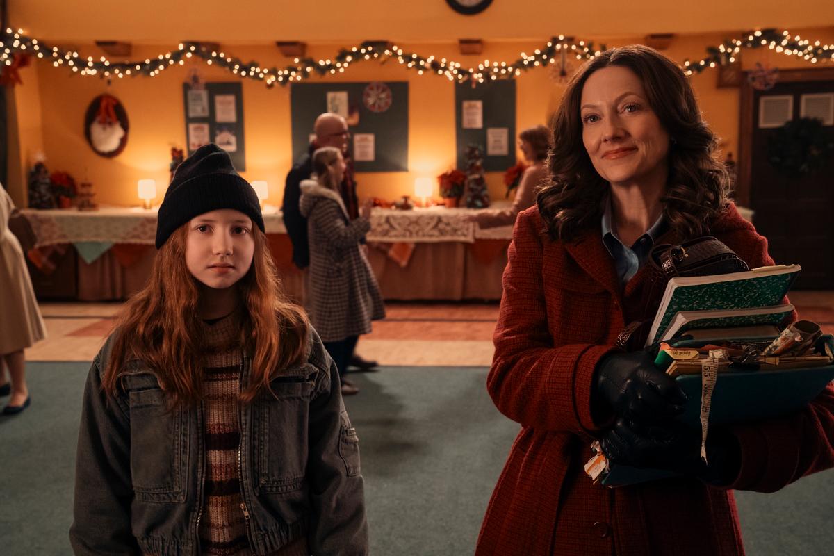 Imogene Herdman (Beatrice Schneider) and Grace (Judy Greer) learn to work together in "Best Christmas Pageant Ever." (Courtesy of Lionsgate)