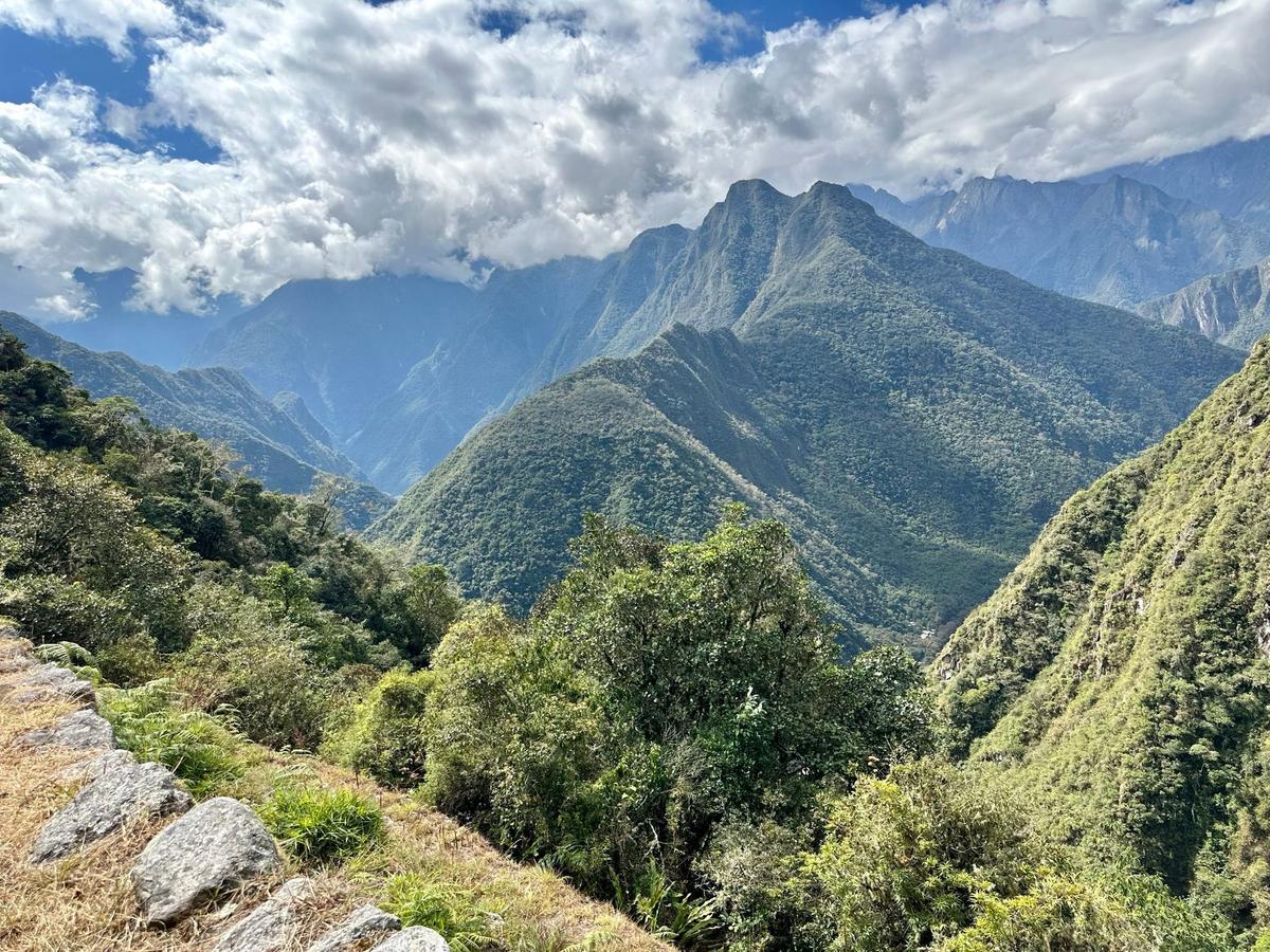 A view of the mountains along the hike to Machu Picchu. (Teresa Bergen)