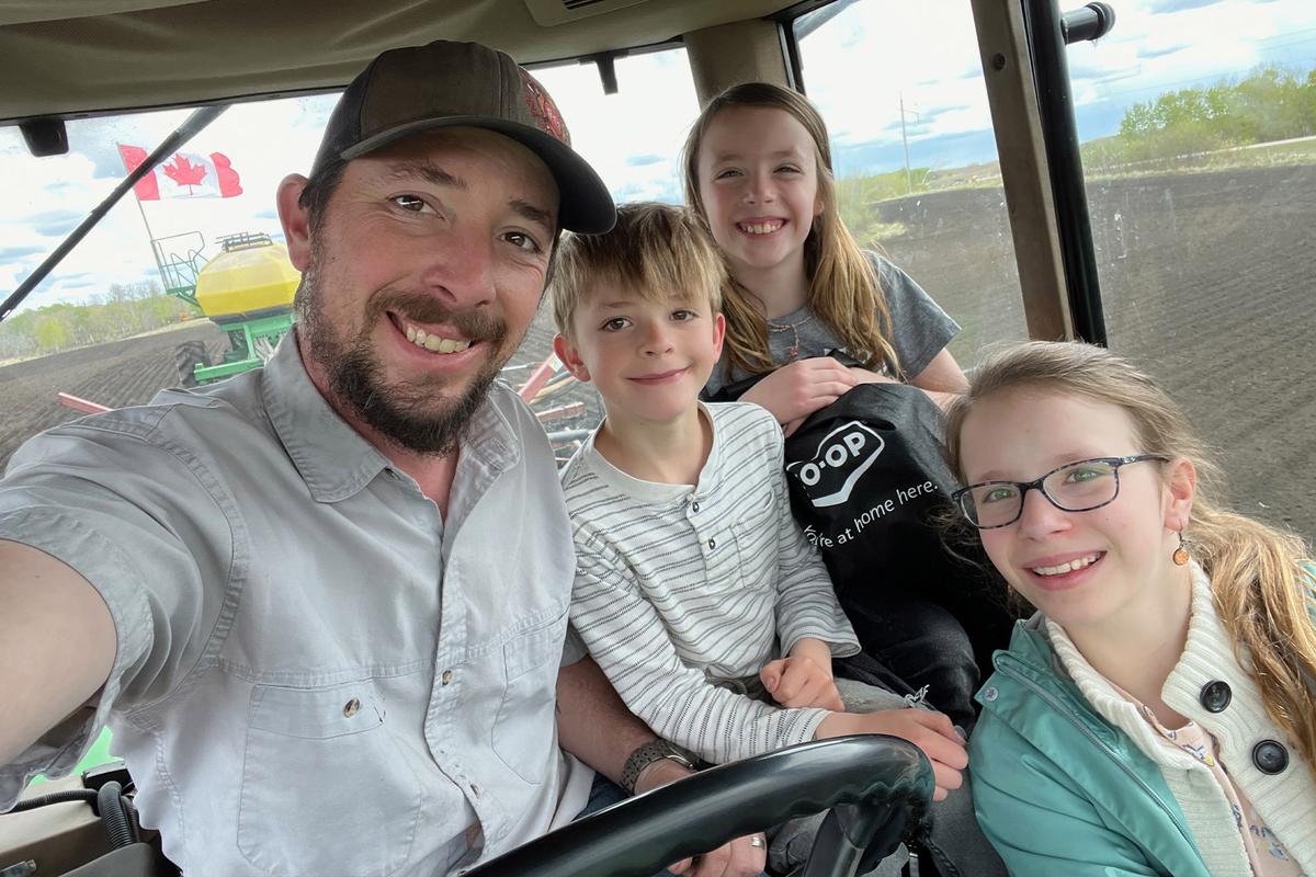 Simon Noster operates an organic farm, the same farm he grew up on near Dewent, where he and his wife now live and raise children of their own. (Courtesy of Simon Noster)