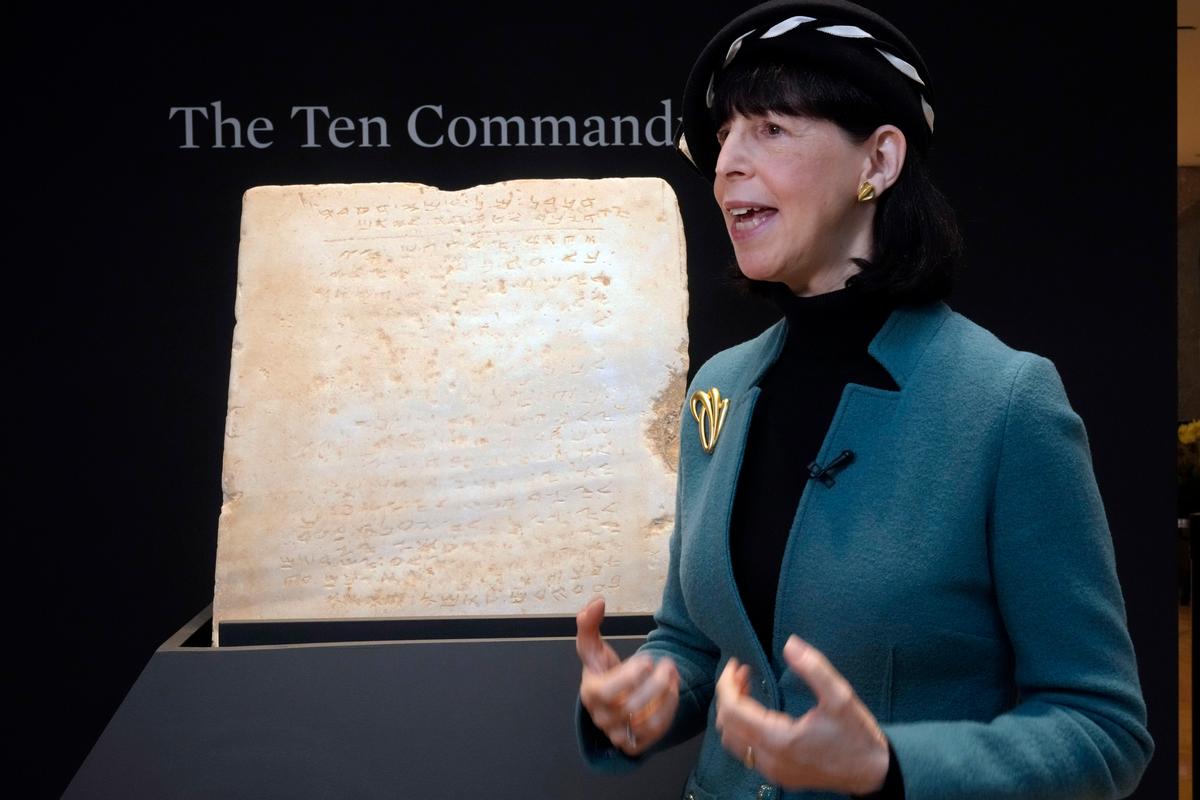 Oldest Known Stone Tablet Inscribed With Ten Commandments to Be Auctioned