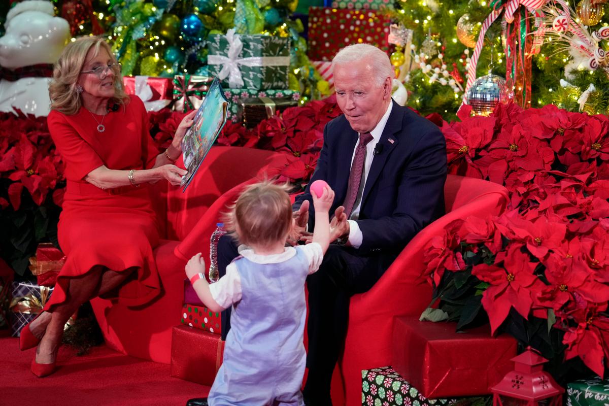 Biden and First Lady Bring Holiday Cheer to Patients and Families at Children’s Hospital