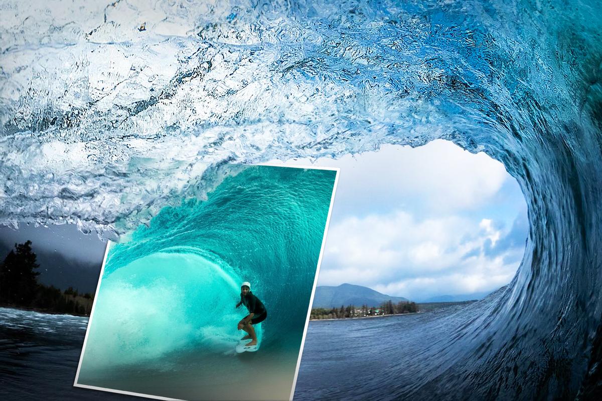Cold-Surf Photographer Braves Huge Waves to Capture Water Sculptures, Daredevil Surfers