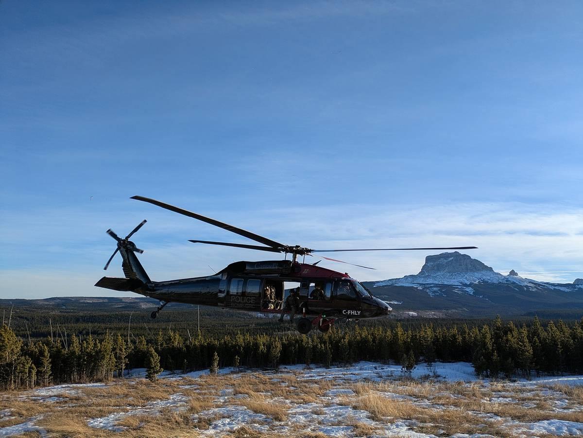 RCMP Black Hawk Helicopters Start Border Surveillance in Alberta
