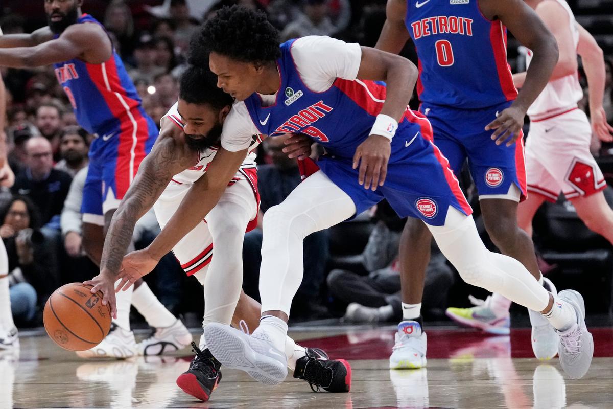 Cunningham Scores 29 Points and Pistons Beat Bulls for Second Straight Night, 128–110