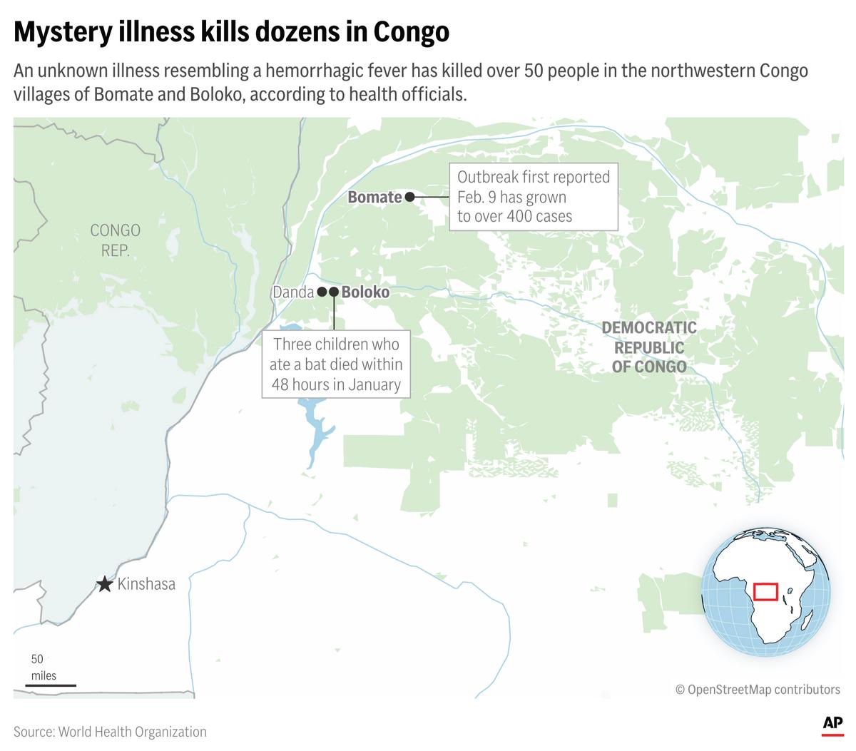 What We Know About Illnesses That Have Sickened Over 400 People and Killed More Than 50 in Congo