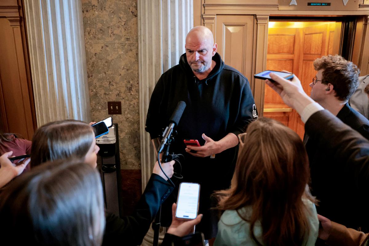 Fetterman Rejects Party-Switch Talk: ‘I’d Be a Terrible Republican’