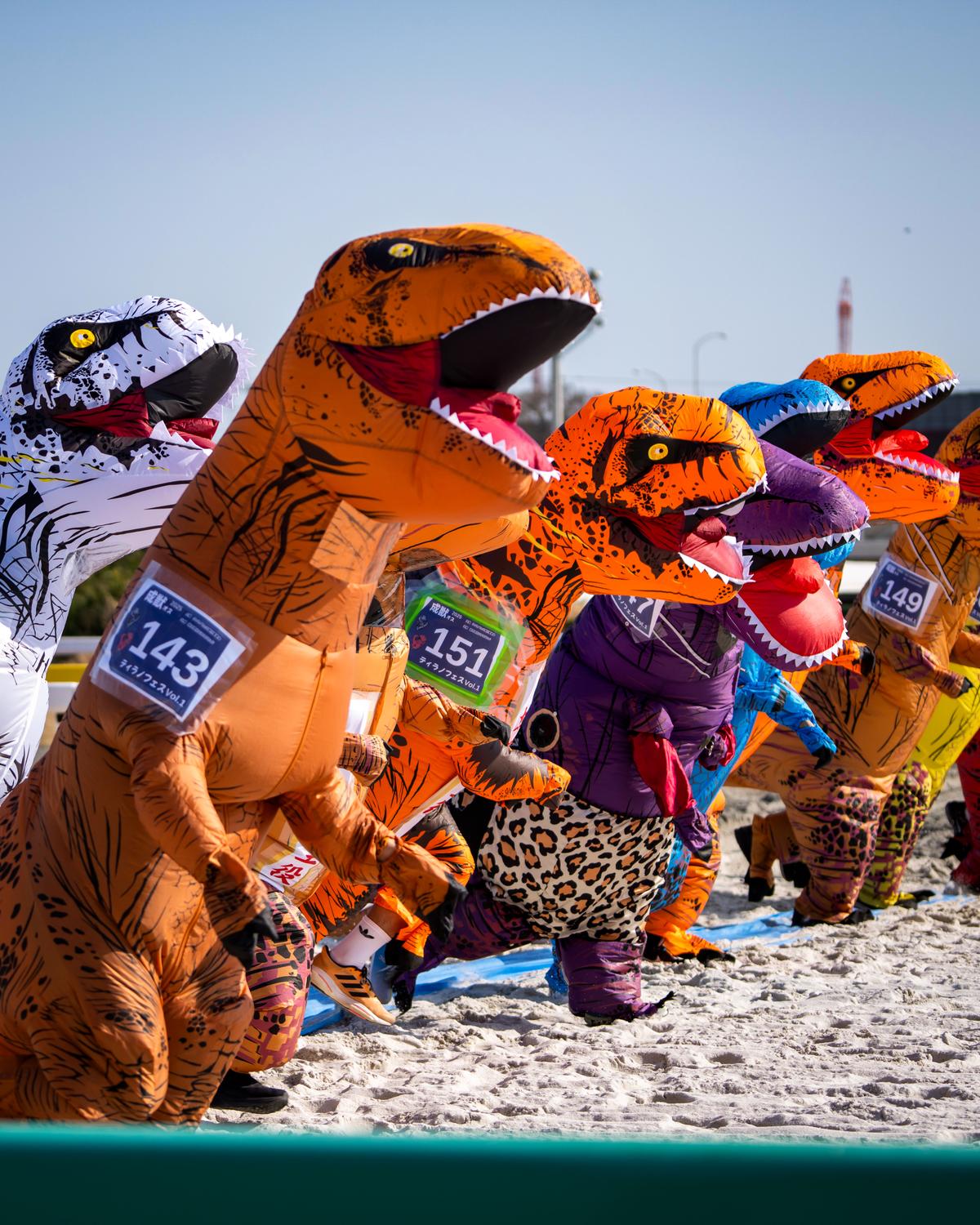 Day in Photos: Tyrannosaurus Race, Protests in Germany, and British Gymnastics Championships