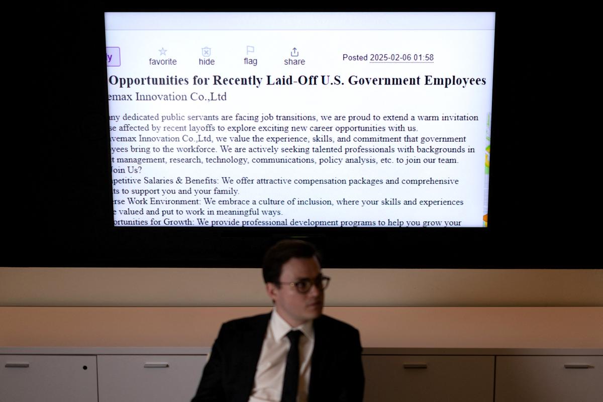 Secretive Chinese Network Tries to Lure Fired Federal Workers, Research Shows