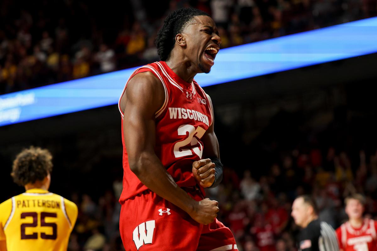Blackwell Carries No. 12 Wisconsin Past Minnesota 74–67 With 25 Points and Career-Best 11 Boards