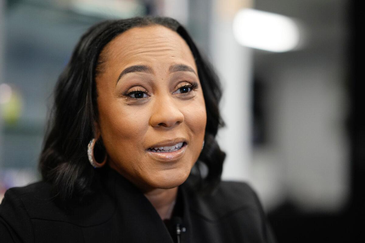 Fani Willis, district attorney of Fulton County, speaks during an interview in Atlanta on Oct. 22, 2024. (Brynn Anderson/AP Photo)
