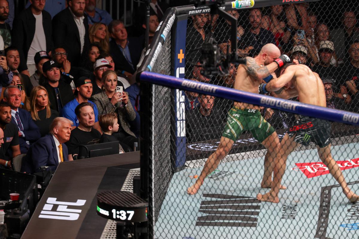 Trump, Cabinet Members Attend UFC Match in Miami