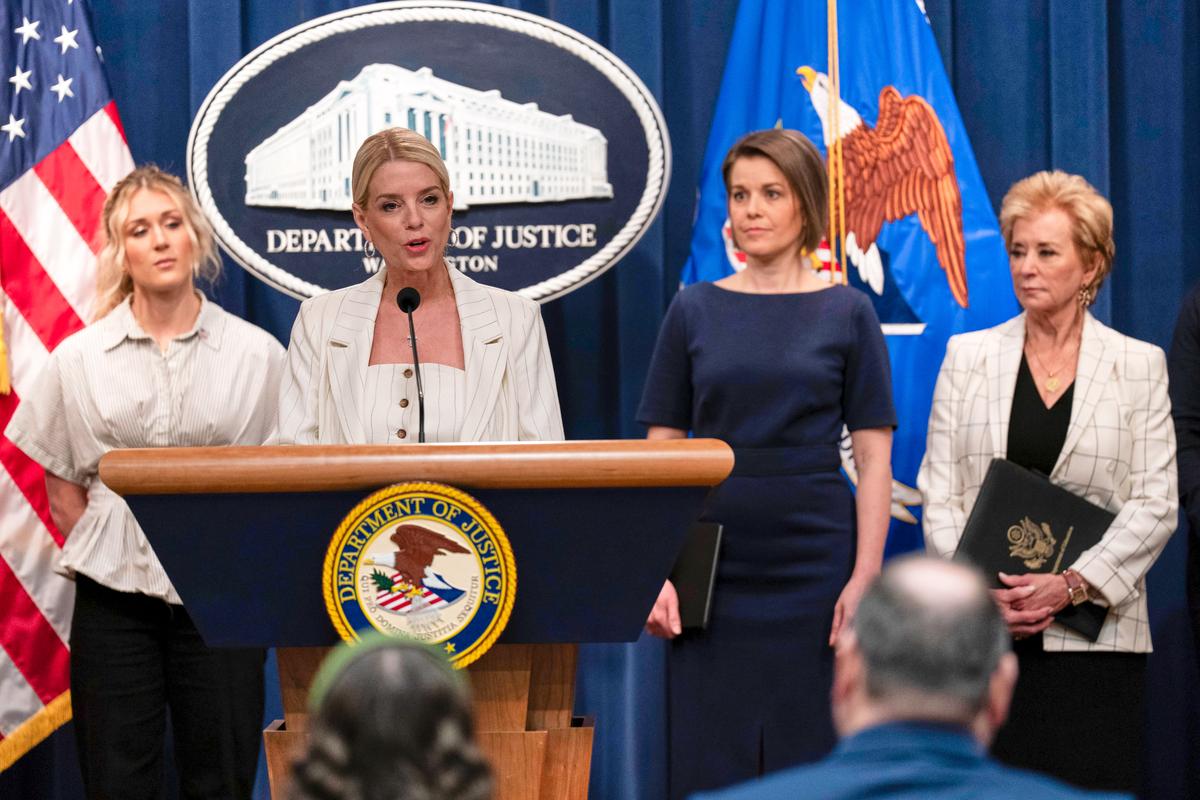 Attorney General Bondi Announces Lawsuit Against Maine Over Boys in Girls’ Sports