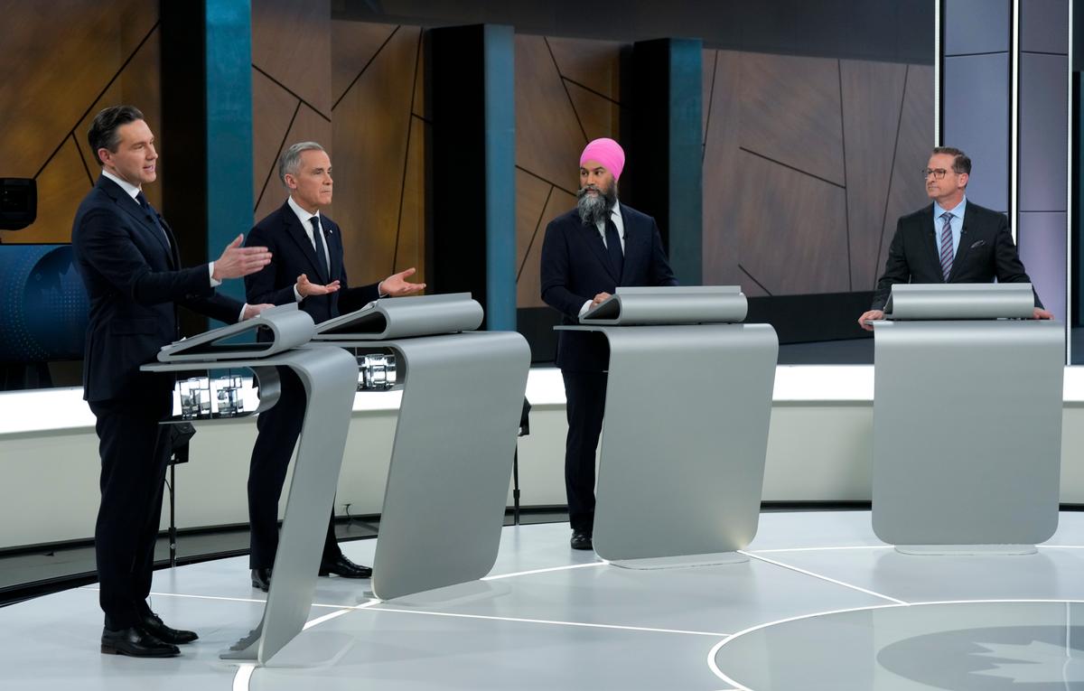 Carney Parries Attacks From Party Leaders at English Debate