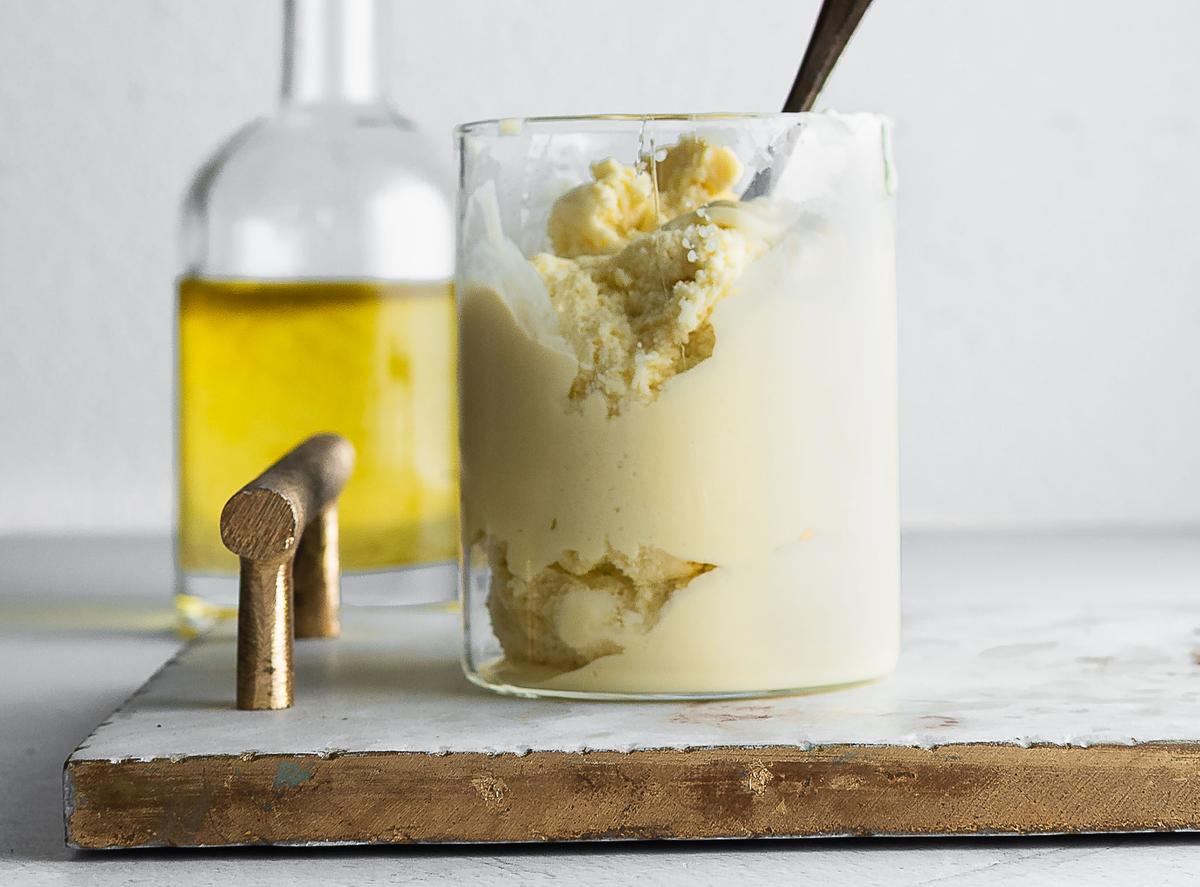 Olive Oil and Honey Ice Cream