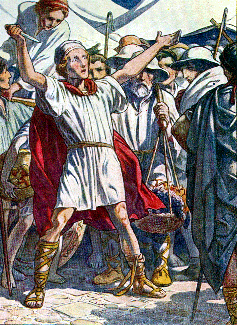 Solon was a renowned Athenian speaker in his day, as depicted in this 1907 illustration by Paul Woodroffe. (Public Domain)