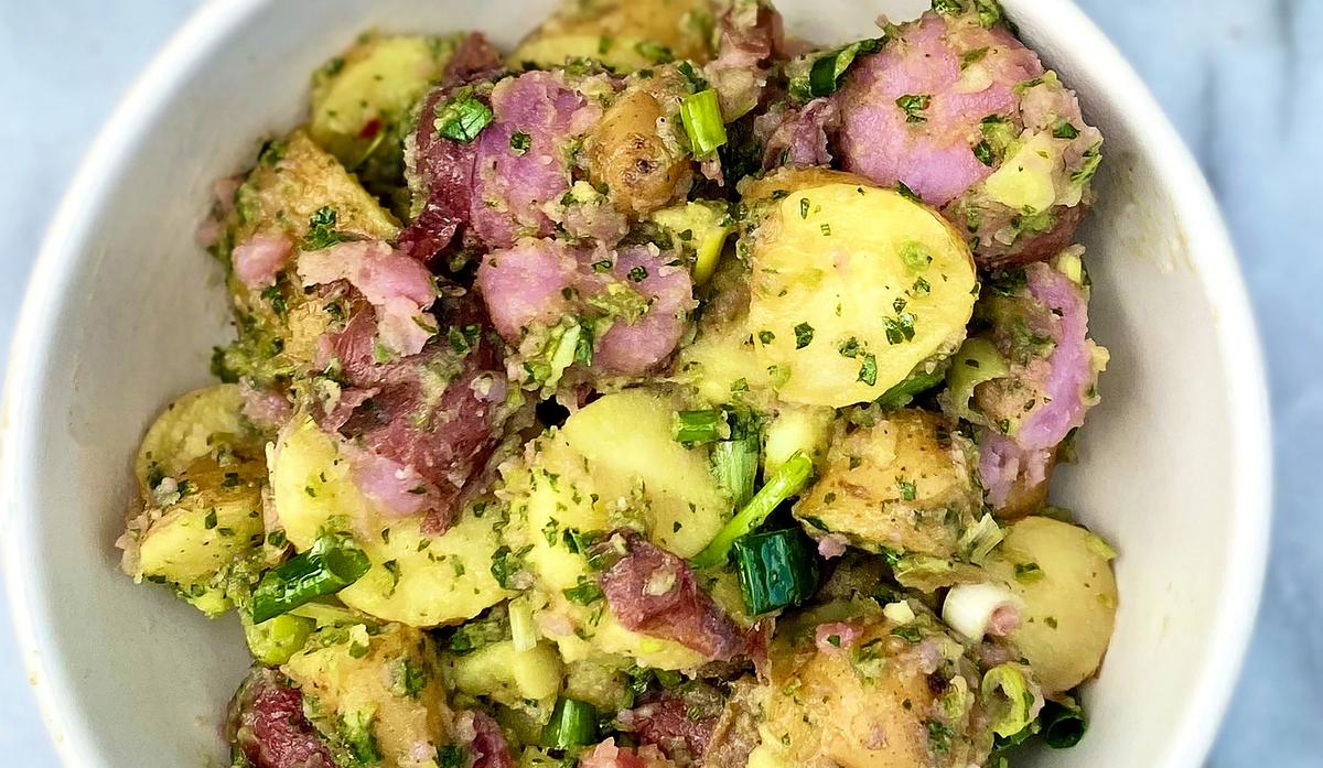 Lighten Up Your Potato Salad With a Green Sauce