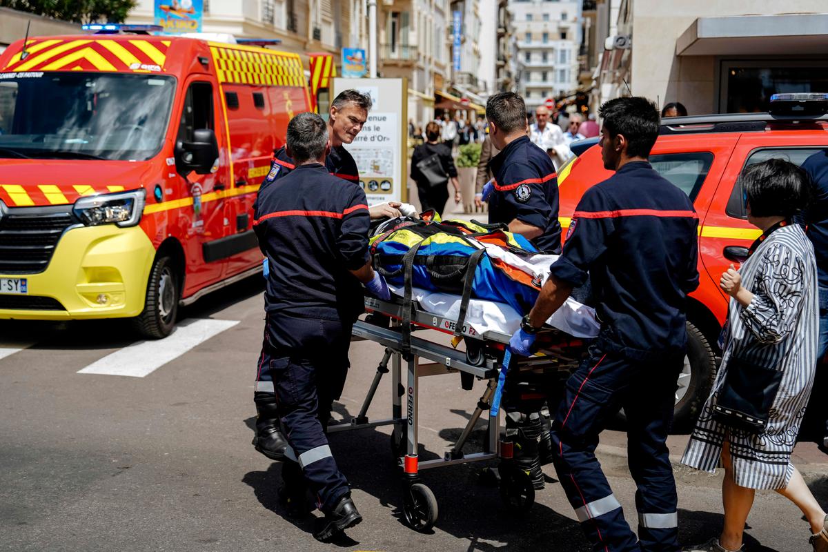 Palm Tree Falls on a Person at Cannes Film Festival