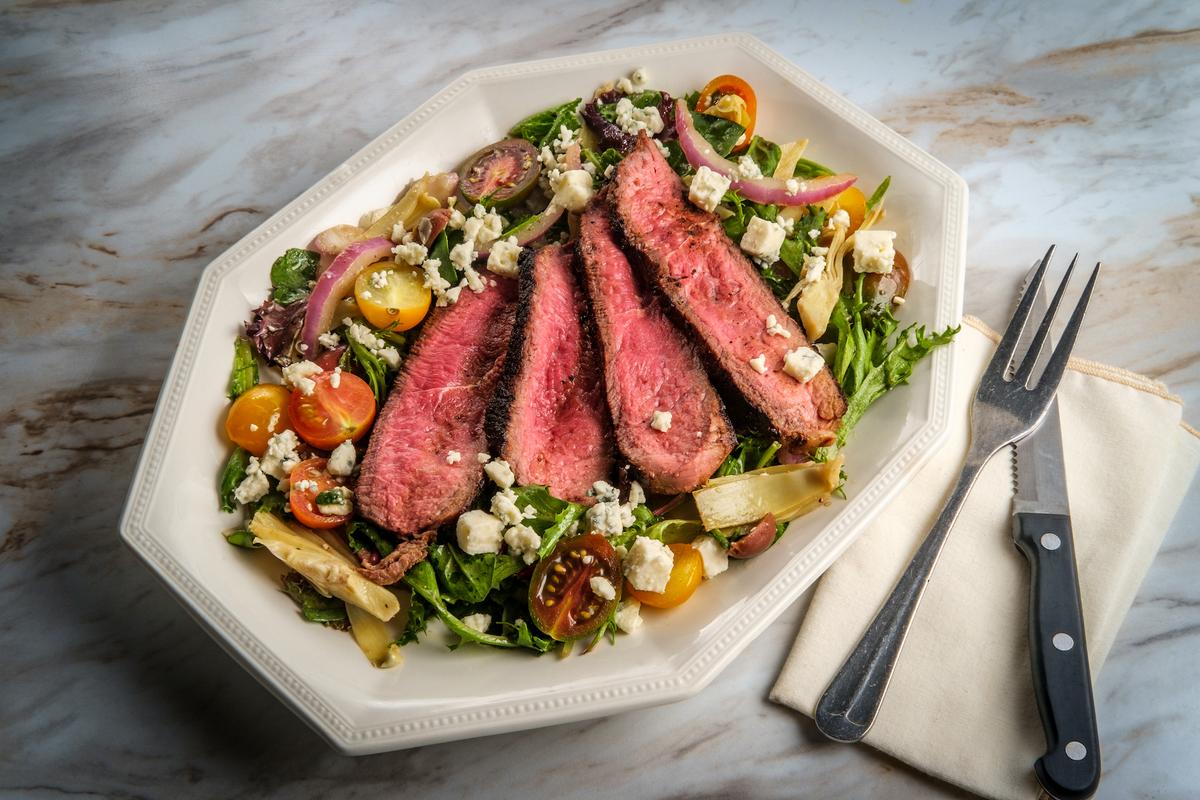 Steak Salad With Carrot-Ginger Vinaigrette a Savory Sensation