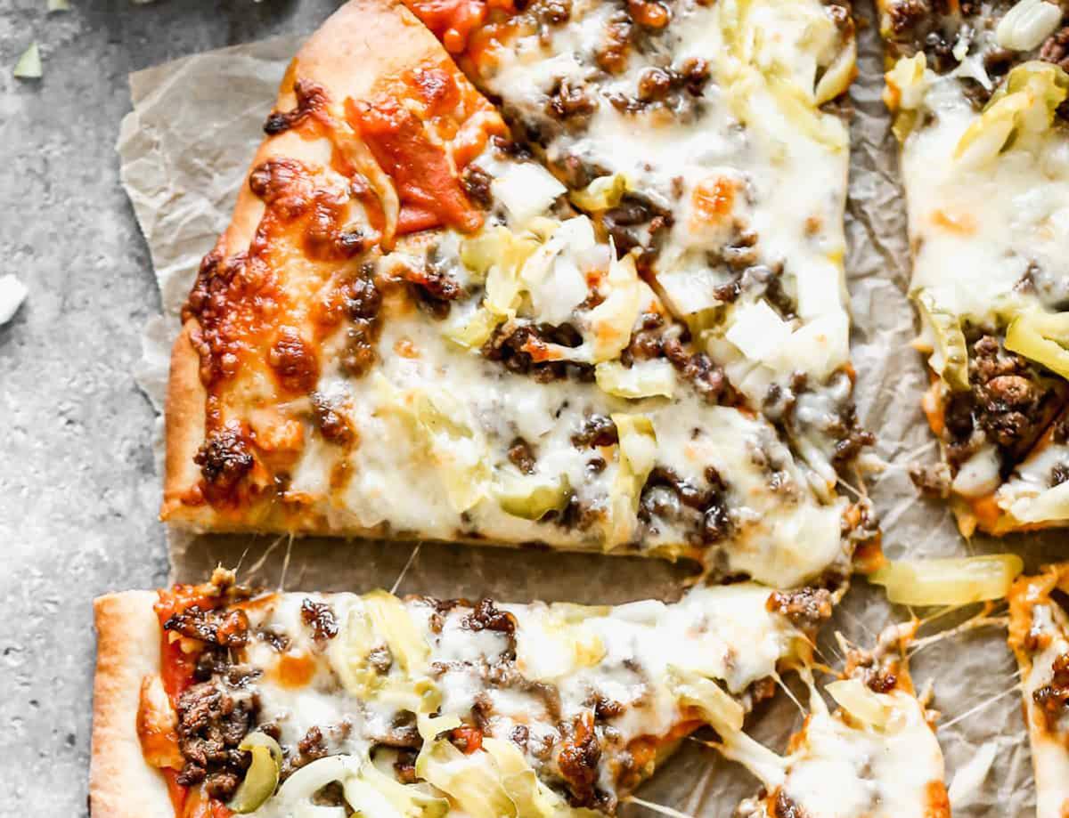 Cheeseburger Pizza