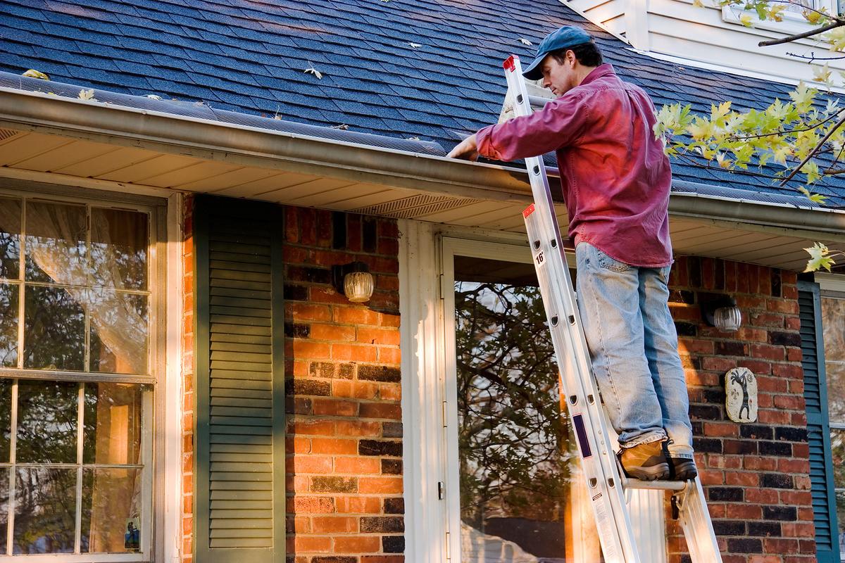 Cleaning the gutters regularly will help keep the roof strong and the foundation sturdy. (Greg McGill/Shutterstock)