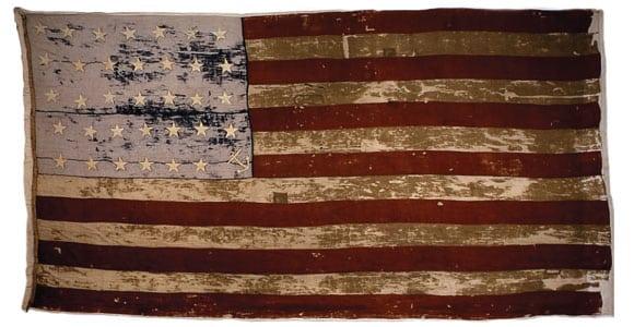 Captain William Driver’s 1824 “Old Glory” flag that accompanied him on his numerous voyages around the world. (Public Domain)