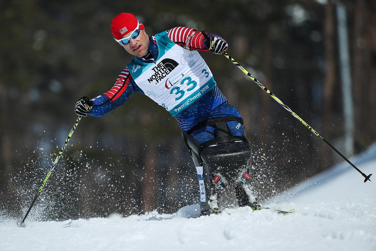 Cnossen competes in the Men's 7.5 km Sitting Biathlon at the PyeongChang 2018 Paralympic Games. (Lintao Zhang/Getty Images)