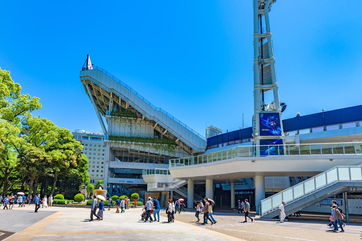 Yokohama Stadium has been home to the Yokohama DeNA BayStars, a professional baseball team, since 1950.  (Takashi Images/Shutterstock)