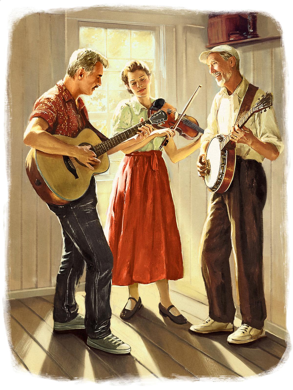 By playing music together, we create an experience grounded in fellowship. (Biba Kayewich)