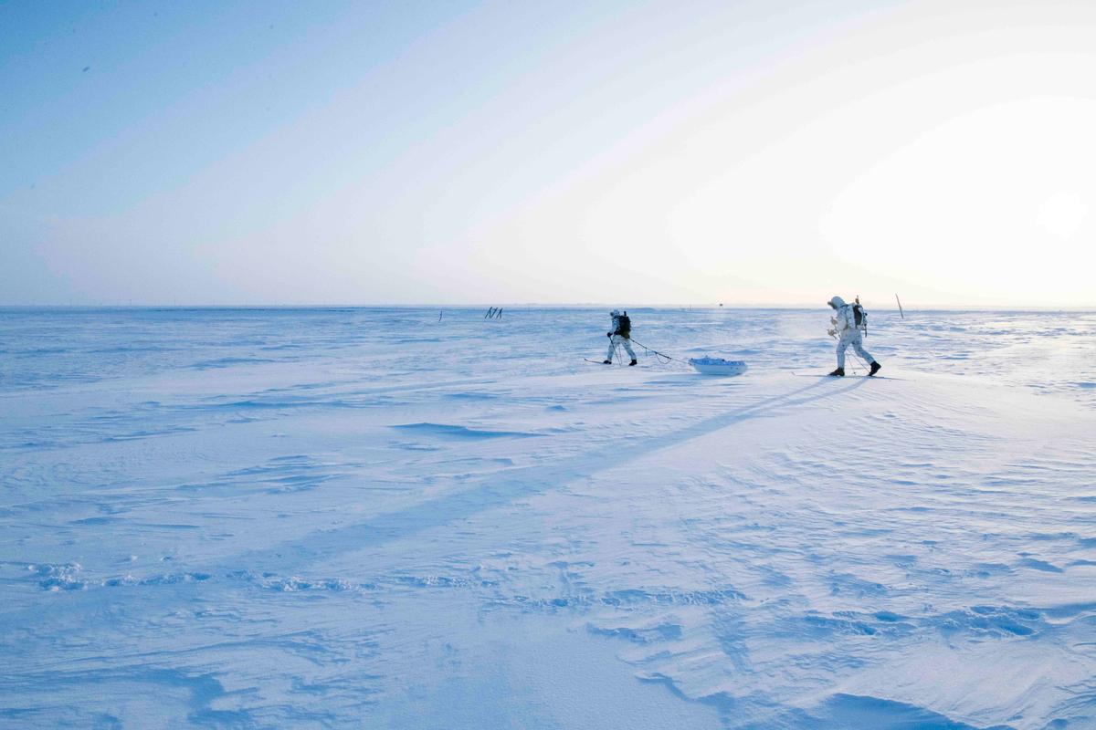 U.S. Navy SEALs conduct arctic long-range ski training to build their skills in the extreme Arctic environment. (U.S. Navy/Chief Mass Communication Specialist Jeff Atherton)