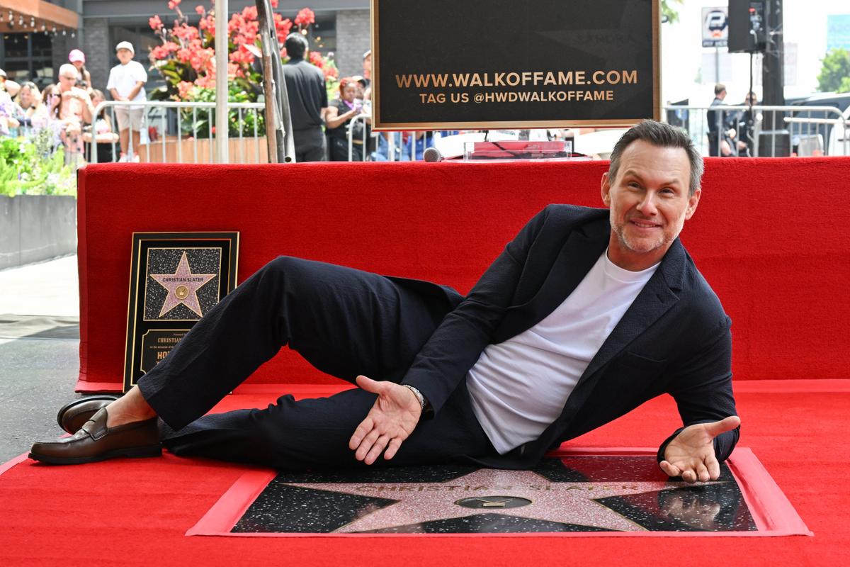 Christian Slater Honored With Hollywood Walk of Fame Star