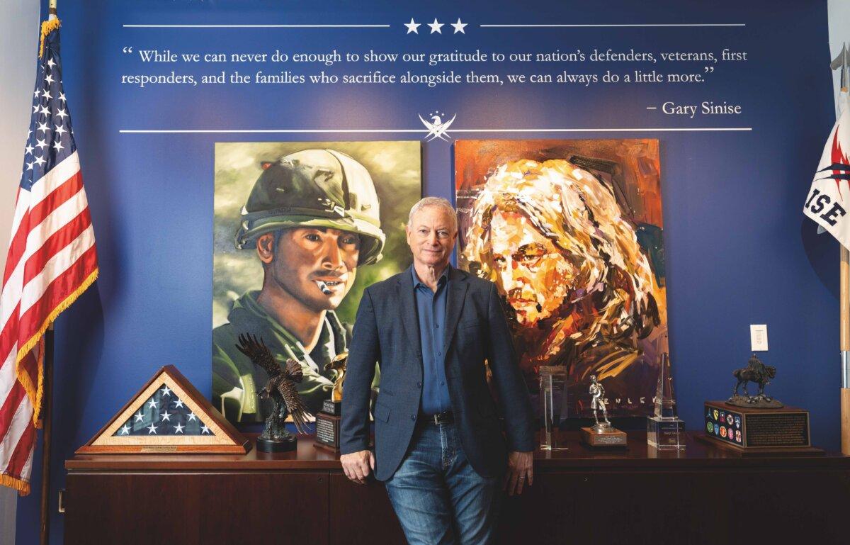 Sinise founded the Gary Sinise Foundation in 2011. He has advocated for American service members for over 40 years. (Samira Bouaou for American Essence)