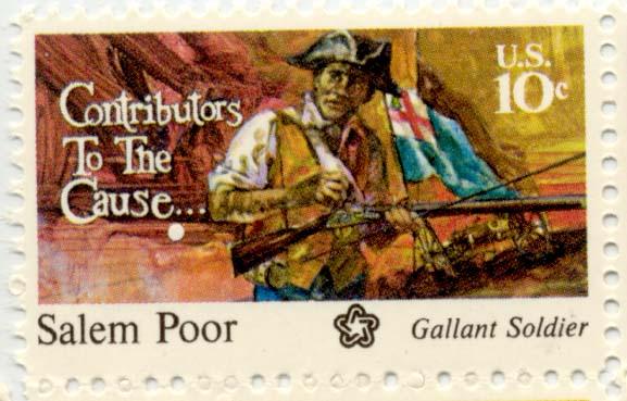 U.S. stamp honoring Salem Poor. (Public Domain)