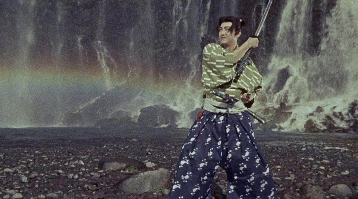 Kojiro Sasaki (Koji Tsuruta) sharpens his formidable skills, in “Samurai III: Duel at Ganryu Island.” (Toho)