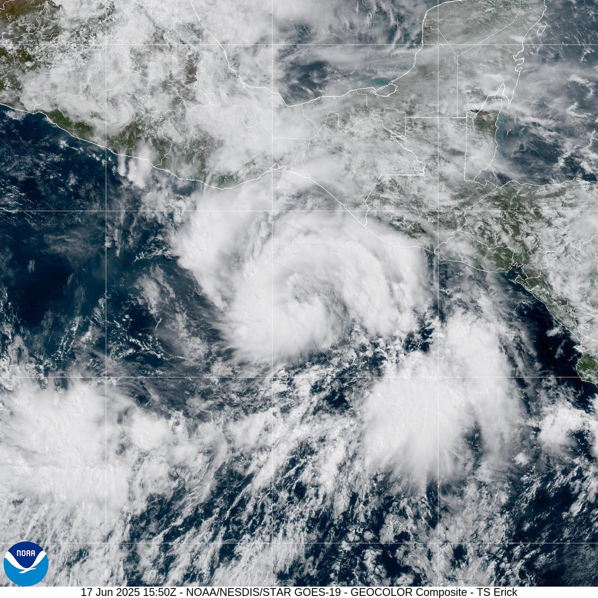 Tropical Storm Erick Forms Near Southern Mexico, Expected to Become Hurricane