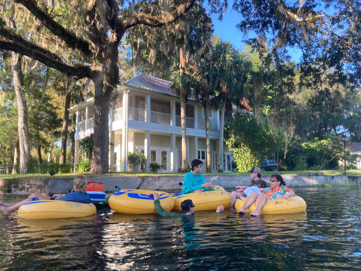 One of the longest tube runs in Florida is on the Rainbow River near Dunnellon, Fla., seen here on Sept. 21, 2024. (Richard Tribou/Orlando Sentinel/TNS)