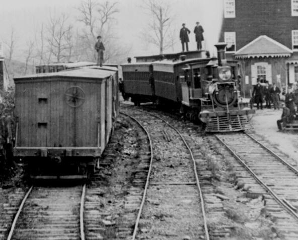 Trains, like these in Hanover Junction, Penn., featured heavily in the American Civil War. (Public Domain)