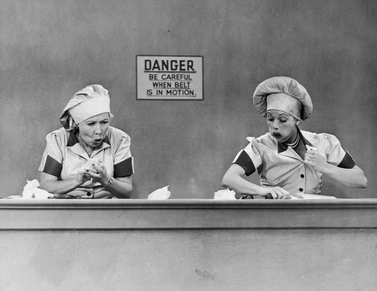 Lucille Ball and Vivian Vance in the chocolate scene, in “I Love Lucy.” Dr. Gundry uses this as an example to explain what happens when the body is overwhelmed. (CBS Photo Archive/Getty Images)
