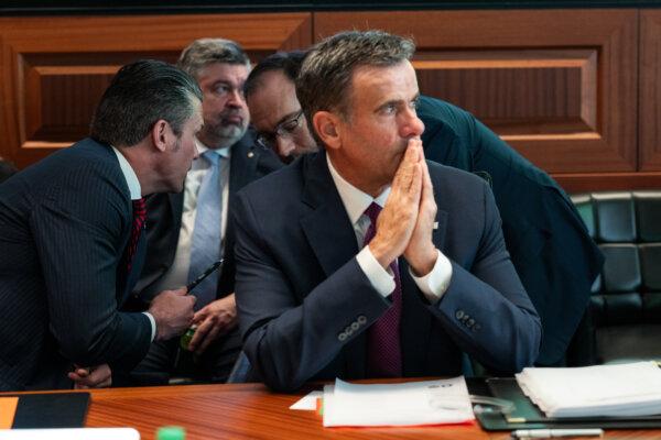 Secretary of Defense Pete Hegseth and Director of the Central Intelligence Agency John Ratcliffe in the Situation Room on June 21, 2025. (Courtesy of the White House)