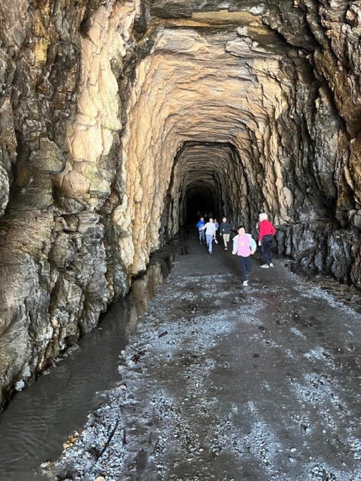 The Stumphouse Tunnel near Walhalla, South Carolina, was supposed to be 5,863 feet long, but only a 1,600-foot section of the project was completed. (Photo courtesy of Bill Neely)