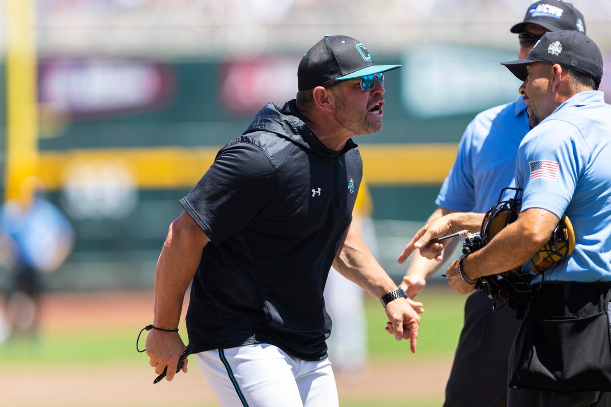 Coastal Carolina Issues Statement Over Ejection of 2 Coaches in College World Series