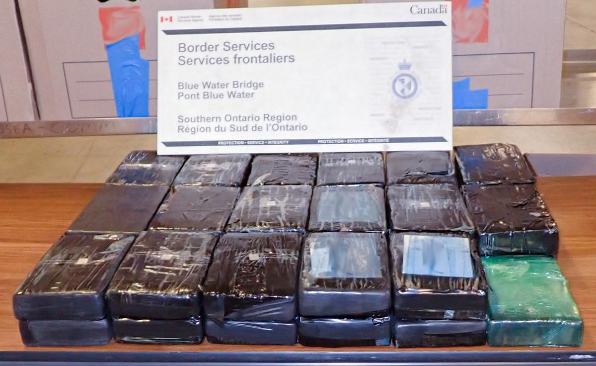 Brampton Man Charged After Border Agents Seize $23 Million Worth of Cocaine at Ontario Border Crossing
