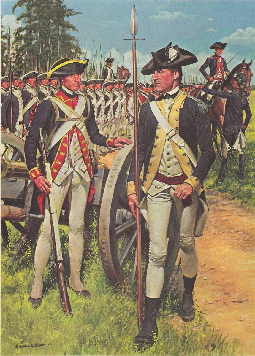 The Continental Army at the time of the Yorktown campaign. United States Army. Prints & Posters - The American Soldier: Set 1, U.S. Center of Military History. (Public Domain)