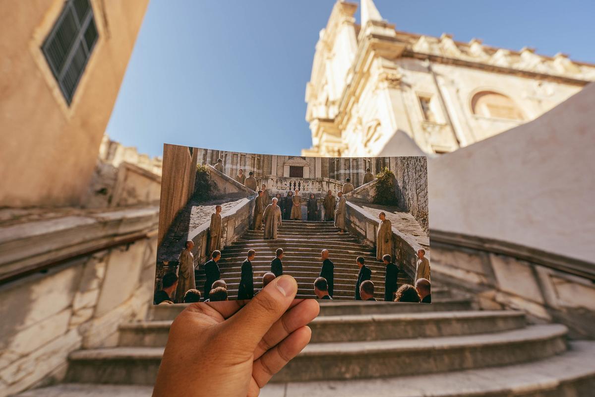 A scene photo from "Game of Thrones," held at the Jesuit Staircase where it was shot. (Shutterstock)