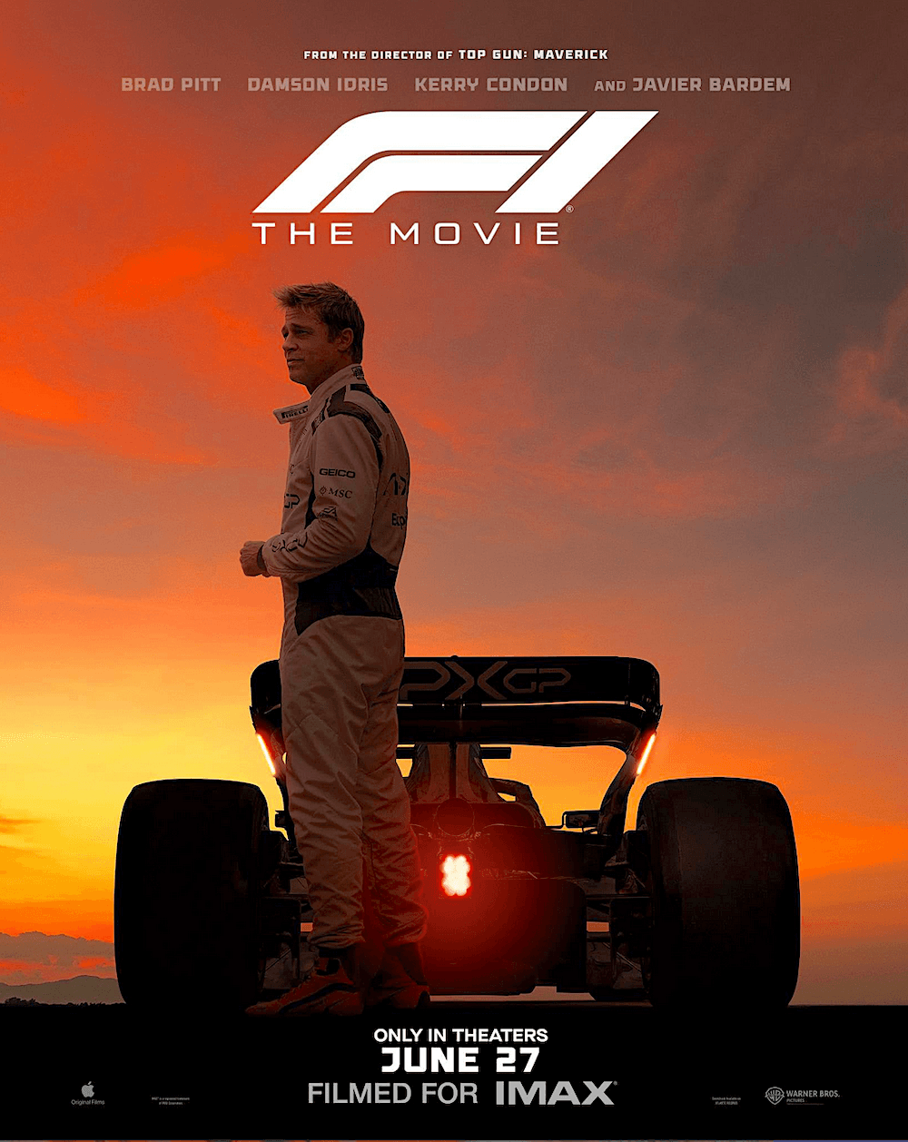 Promotional poster for "F1." (Warner Bros. Pictures)