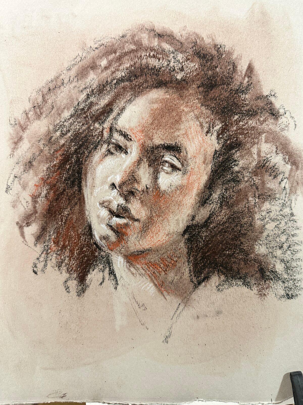 A charcoal portrait by Glenn Vilppu. (Courtesy of the Vilppu Academy)