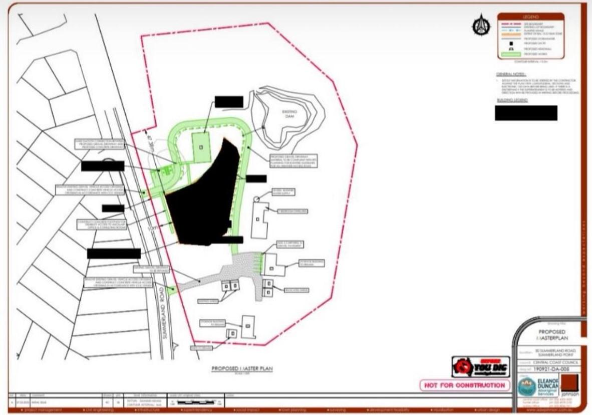A planning image submitted to the council shows the scope of the project. (Screenshot/The Epoch Times)