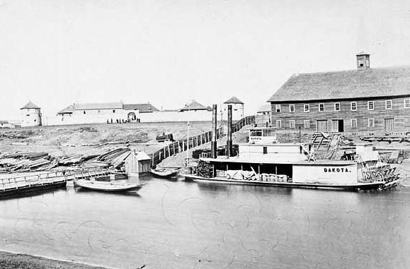 Upper Fort Garry circa 1872. (Public Domain)