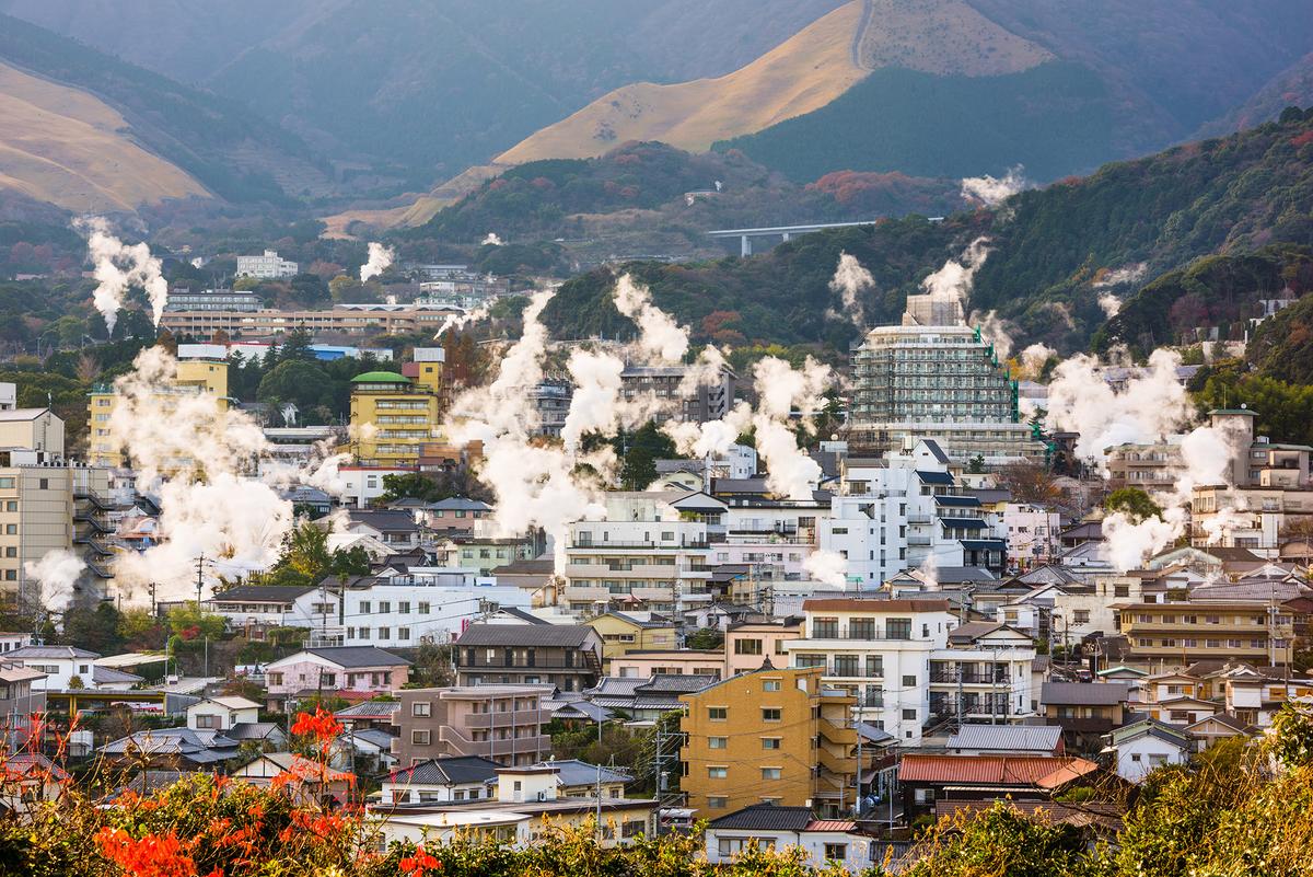 Beppu, Japan, is home to more than 2,000 hot springs. (Sean Pavone/Shutterstock)