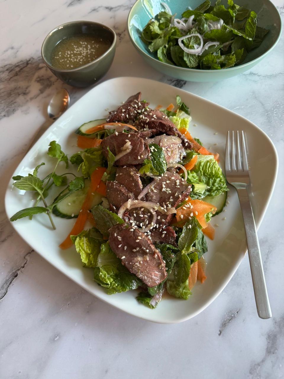 The key to any main dish salad is to do the prep work in advance. (JeanMarie Brownson/TCA)