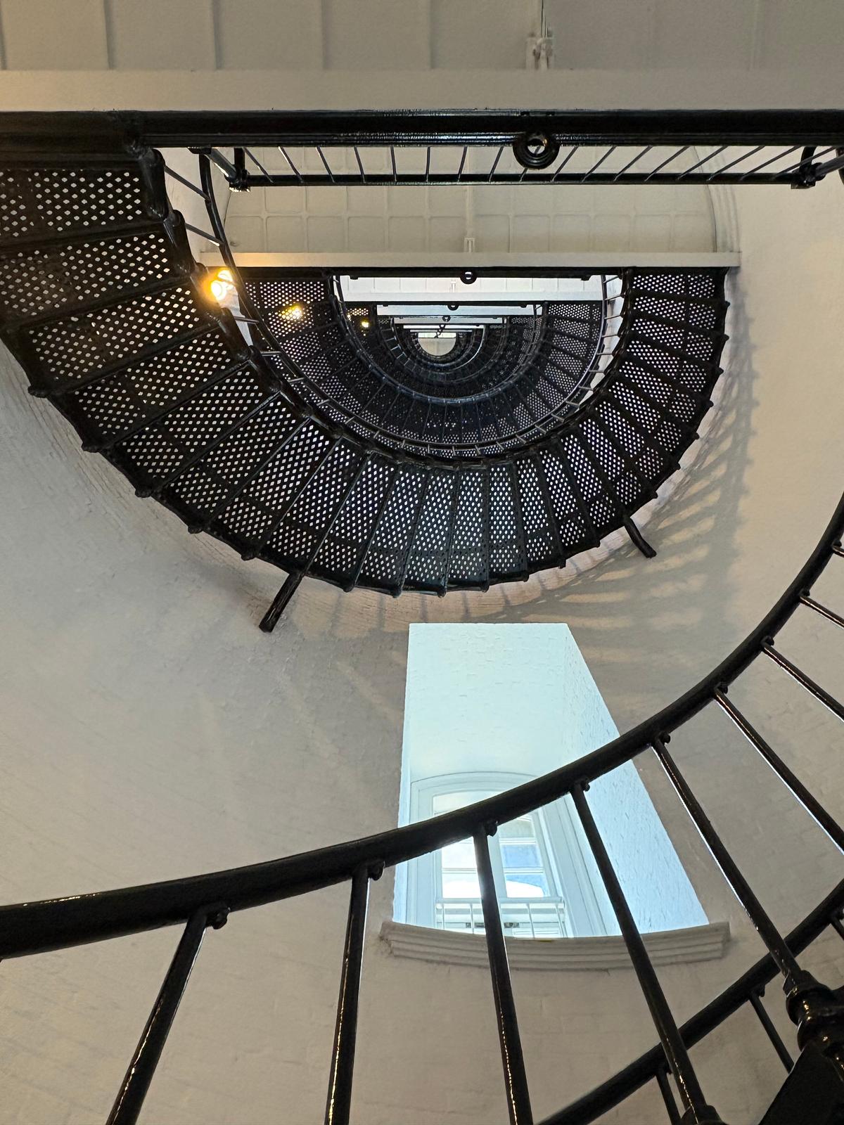 Visitors can take the stairs in the St. Augustine lighthouse to capture expansive views. (Deena Bouknight)